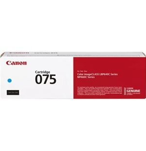 Canon 075 Cyan Toner Cartridge - 6364C001- Yields up to 1300 Pages