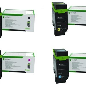 Lexmark 75 Extra High Yield Black/Cyan/ Yellow/ Magenta Toner Cartridge Set - 4PK - 75M1XK0, 75M1XC0, 75M1XY0, 75M1XM0