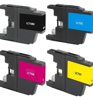 GCTECH LC75 Black Cyan Yellow magenta Remanufactured ink cartridge Replacement for Brother LC75 - 4PK