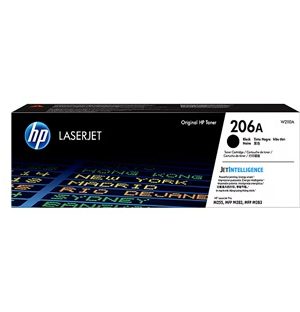HP 206A Standard Yield Black Toner Cartridge, Prints Up to 1,350 pages (W2110A)