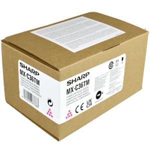 Sharp MX-C36TM Yellow Toner Cartridge, 11.7K