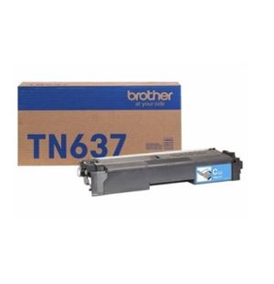Brother TN637C Ultra High Yield Cyan Toner Cartridge For use in HLL8570CDW MFCL8970CDW and MFCEX575 -  10000 pages