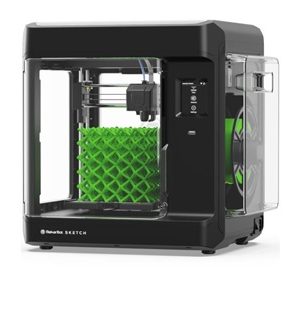 MakerBot 900-0053A Sketch 3D Printer - Fused Deposition Modeling - USB,Ethernet,Wi-Fi - PLA Material - Material Diameter: 1.75 mm (0.069 inches) - Nozzle Diameter: 0.4 mm (0.015 inches) - Grip Surface - Camera resolution: 2 megapixels