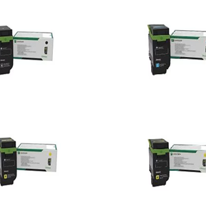 Lexmark CX635adwe CX532adwe CS632dwe CS531dw  Black, Cyan, Yellow , Magenta Toner Cartridge Set- 4PK